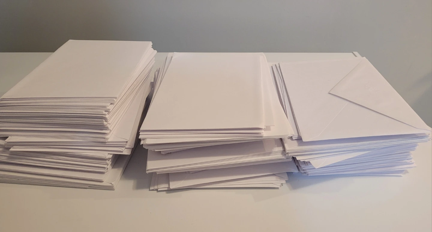 White Envelopes - Large Quantity