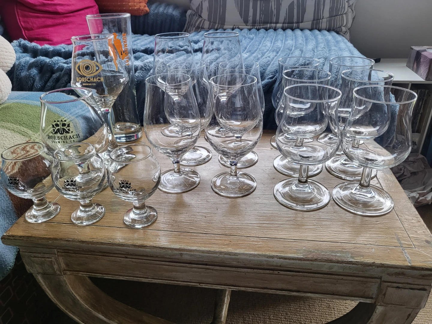 Beer Glasses Fluted Tulip Shape