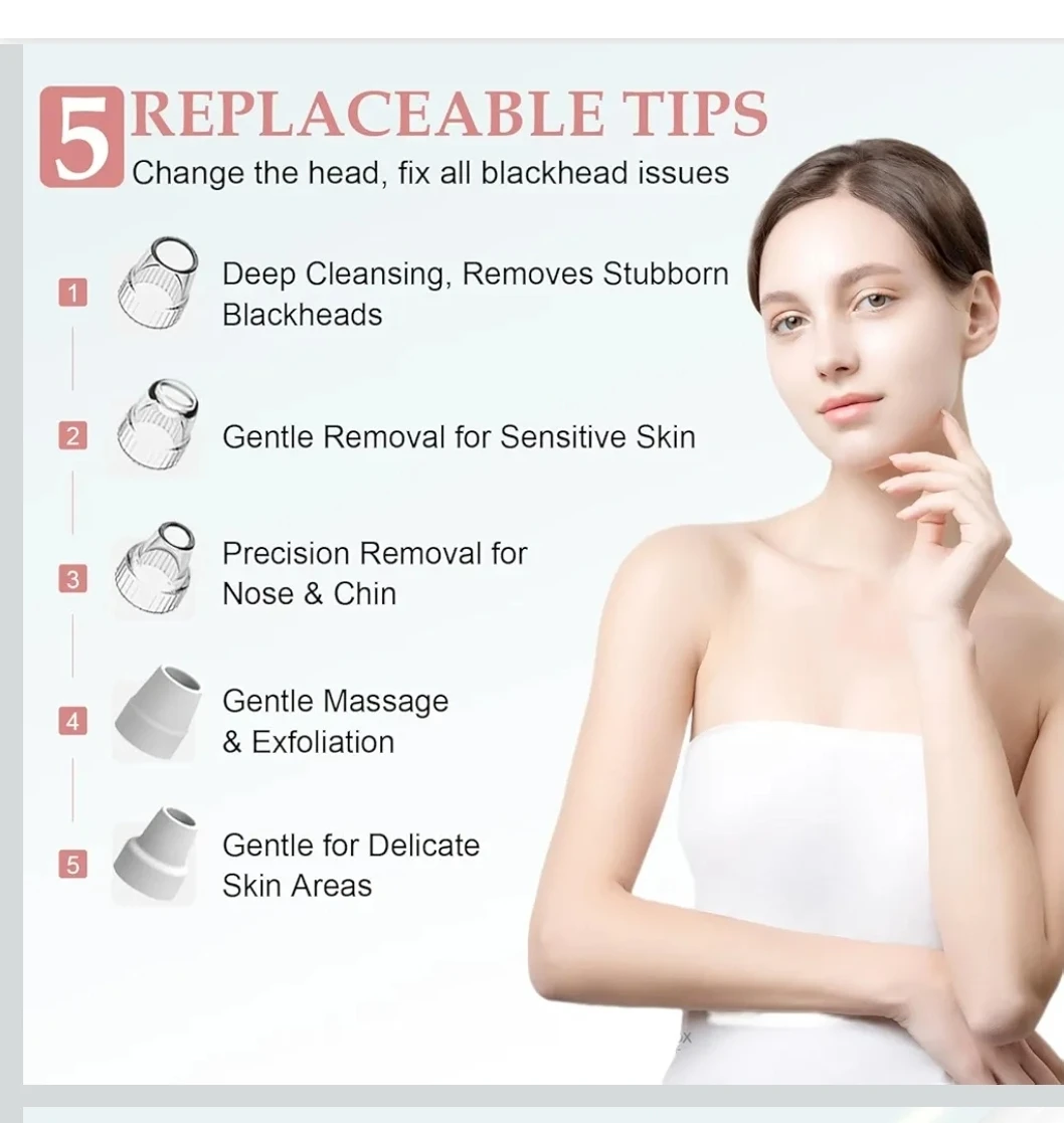 Blackhead Remover Vacuum pores blackhead deep facial cleaning - photo 4
