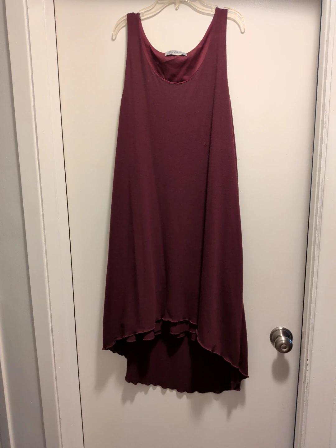 Arianna by Howard's Women's Tank Dress - Burgundy - L/XL