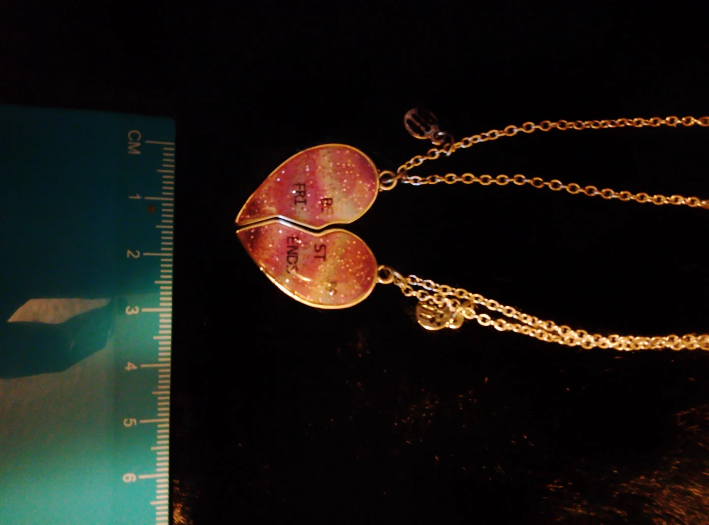 Best Friends Heart Necklaces