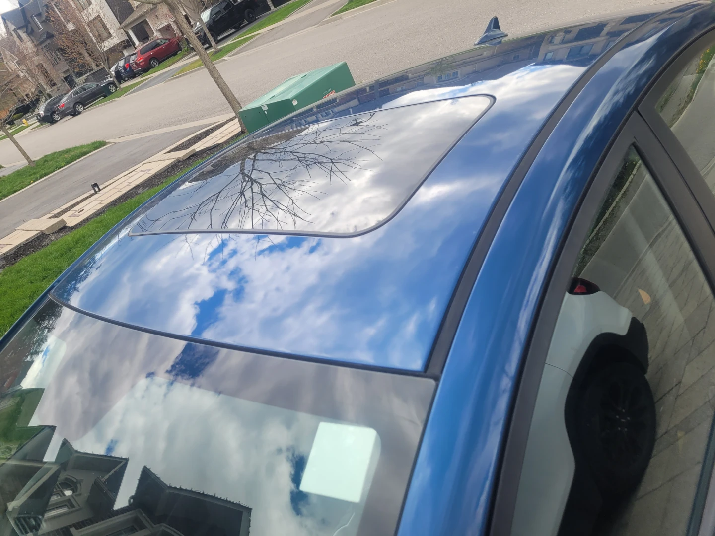 Blue Hyundai Elantra