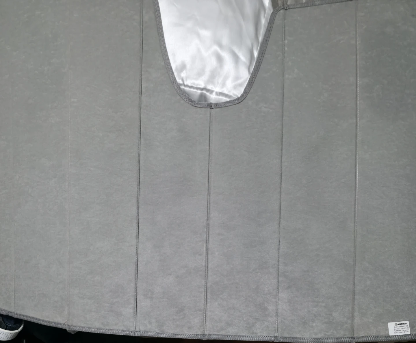 Silver Mazda CX-30 sun cover for protection. - photo 3