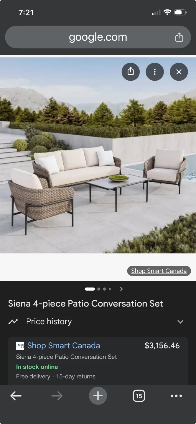 Siena 4-piece Patio Conversation Set
