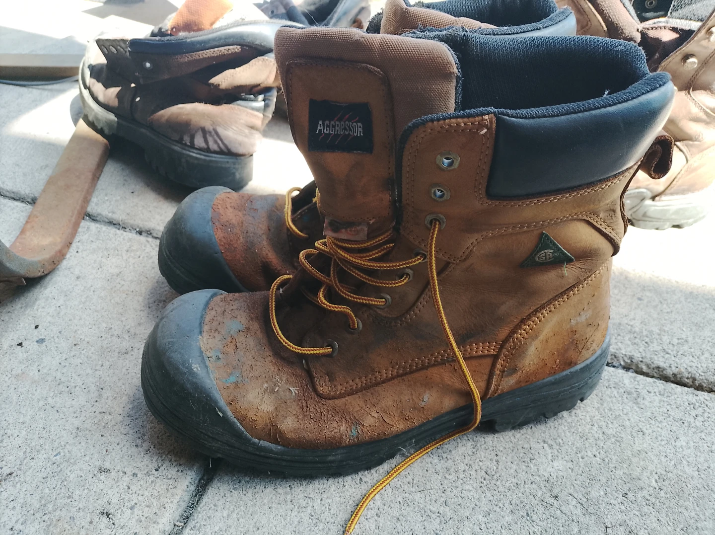 Aggressor Steel Toe Work Boots - photo 2