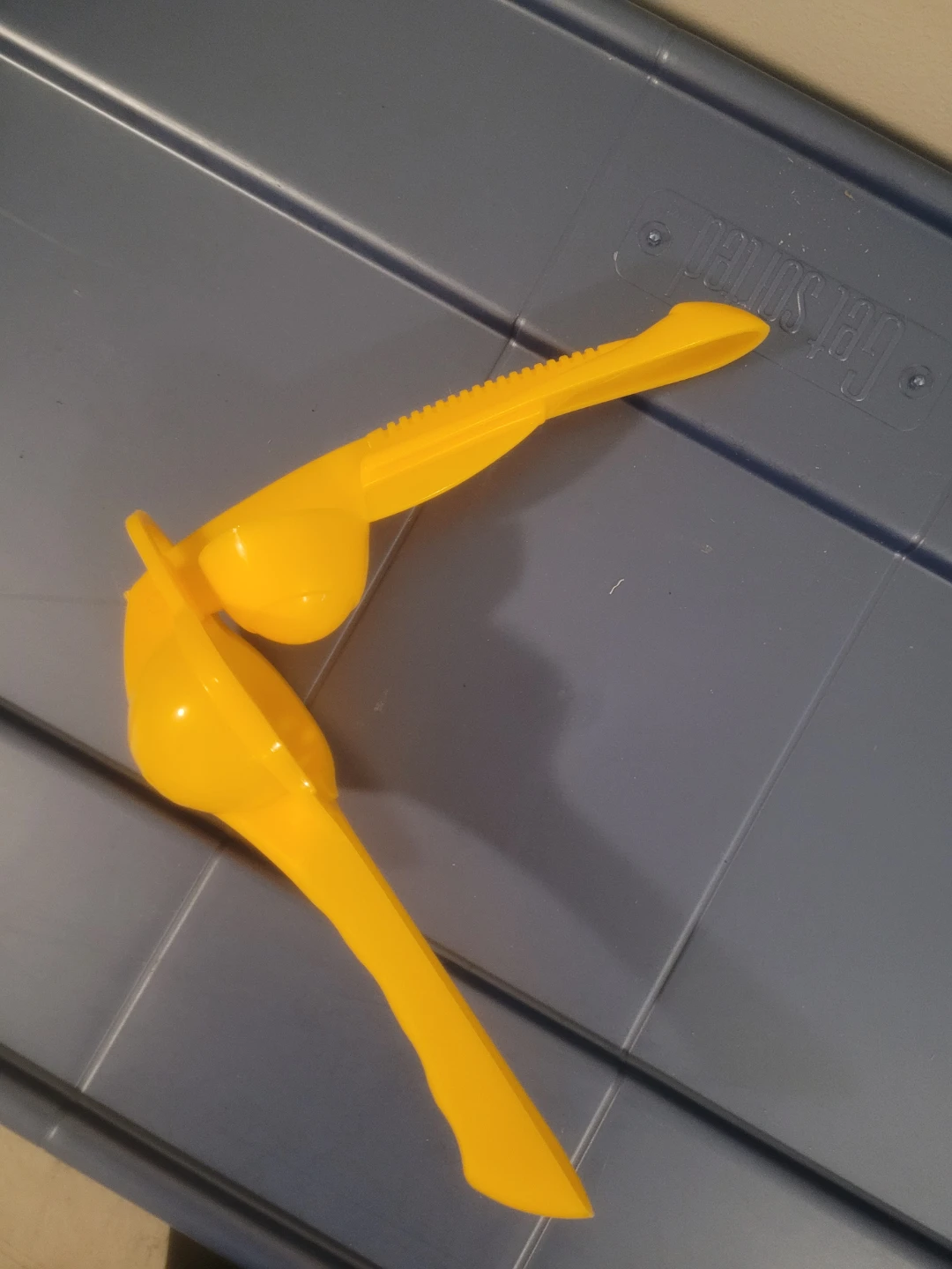 Yellow Plastic Lemon Squeezer