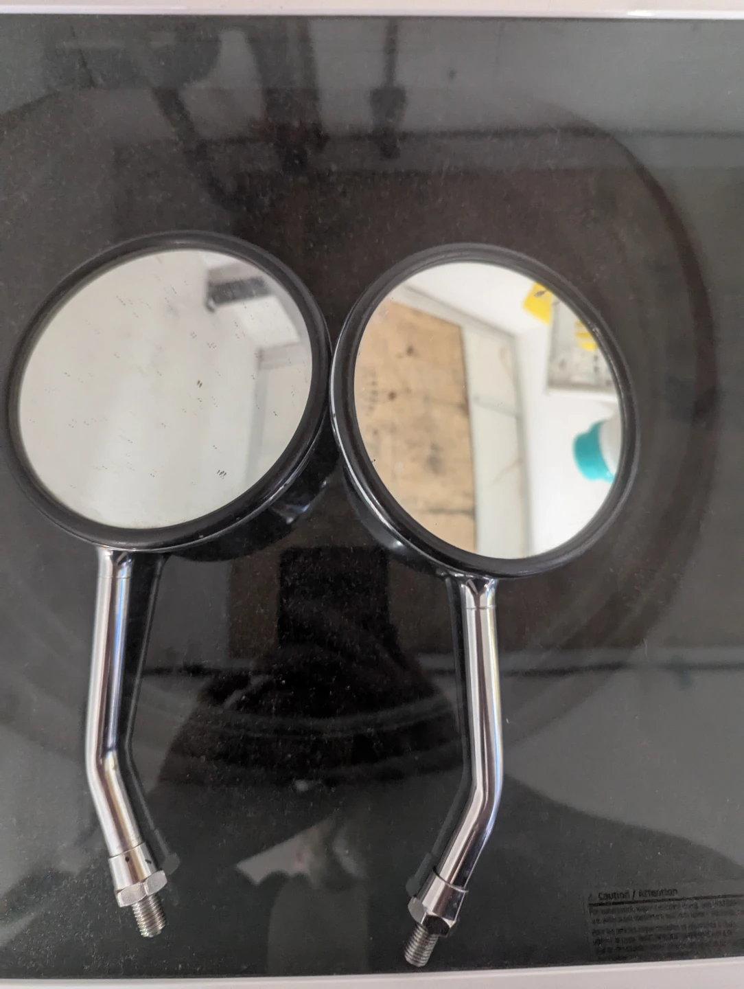 Vintage Chopper or Bobber  Motorcycle Mirrors - photo 2