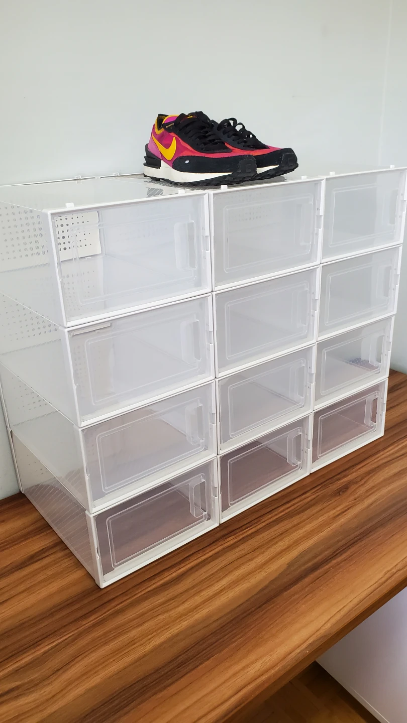 12-pack White Stackable Shoe Storage Boxes *new - photo 2