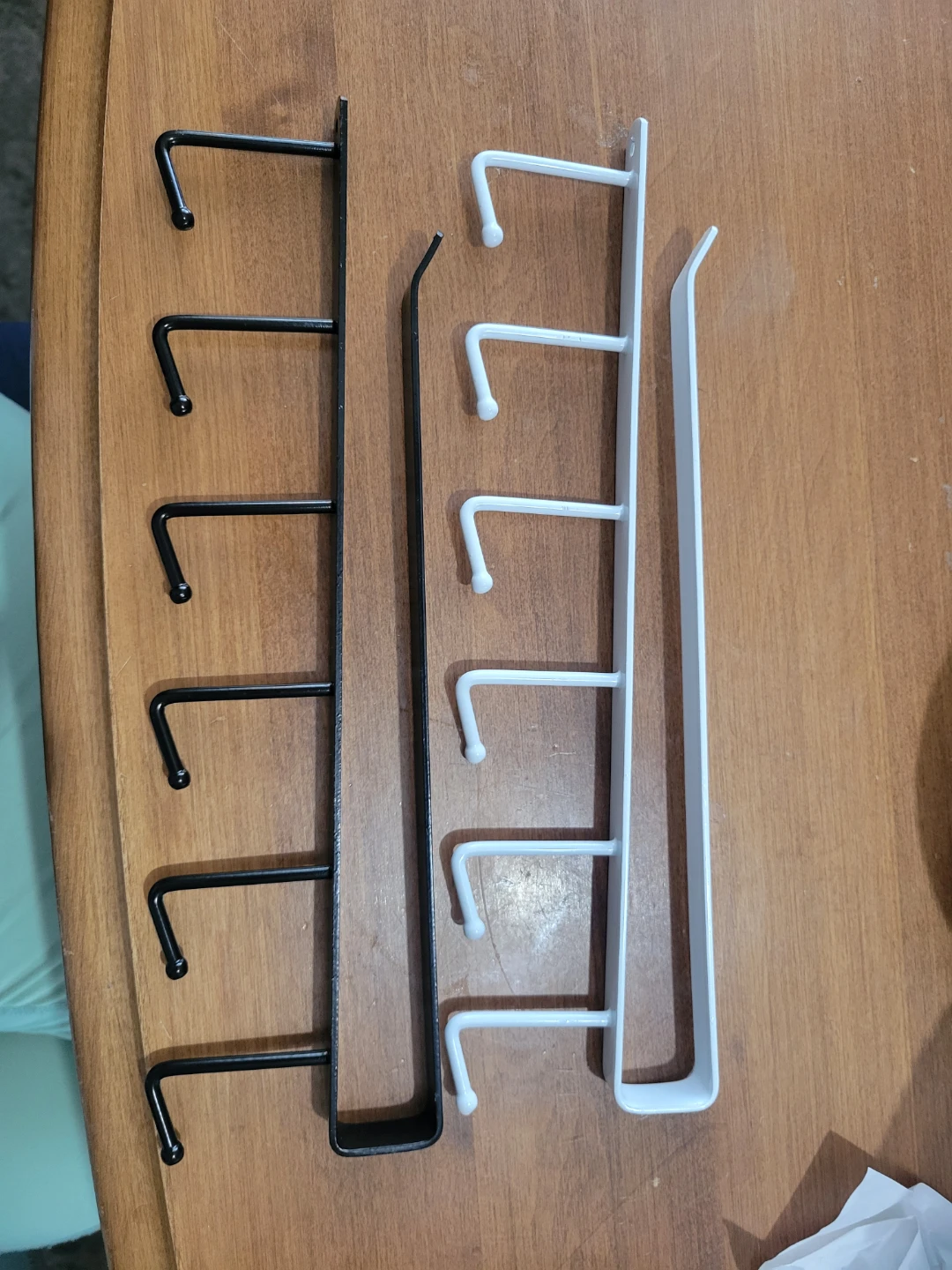Set of 4 Over-the-Door Hooks (Black & White) - photo 2