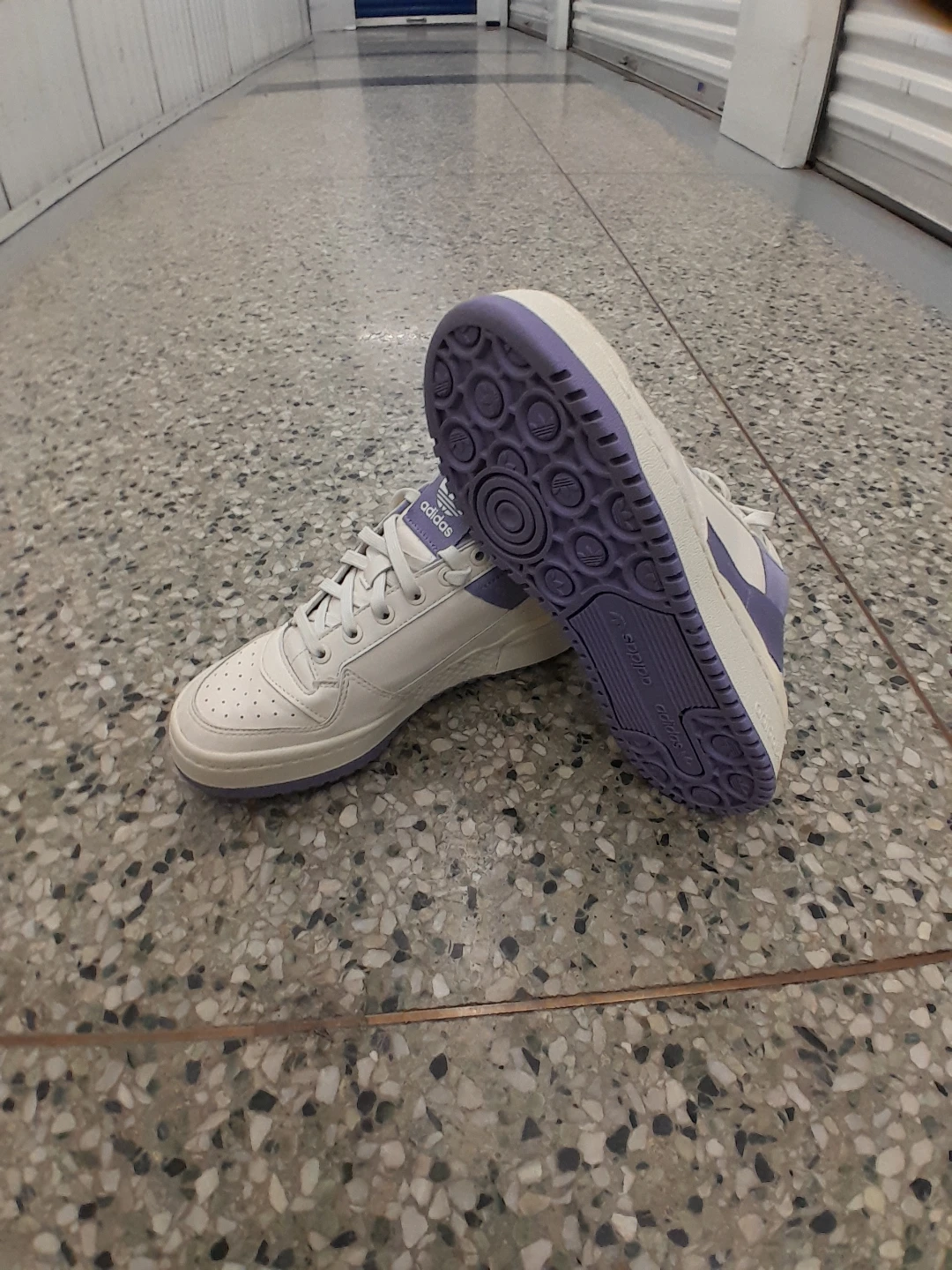 Adidas Forum Low Shoes White/Purple Women's Size 7 - photo 2