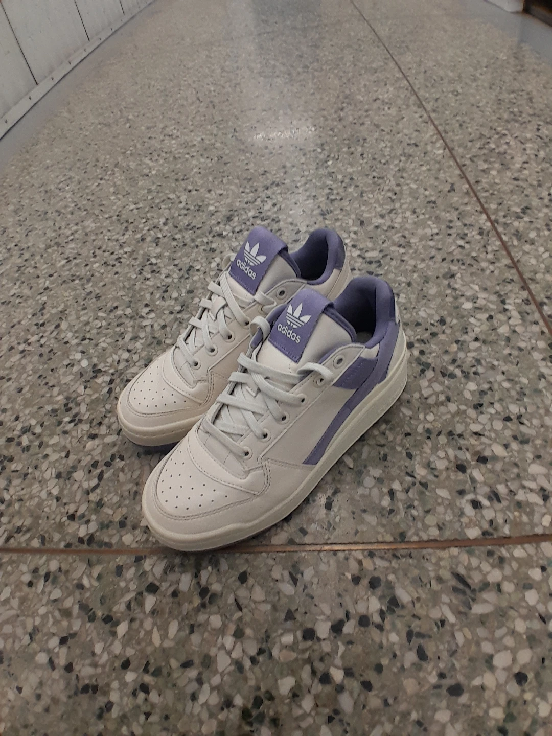 Adidas Forum Low Shoes White/Purple Women's Size 7 - photo 3