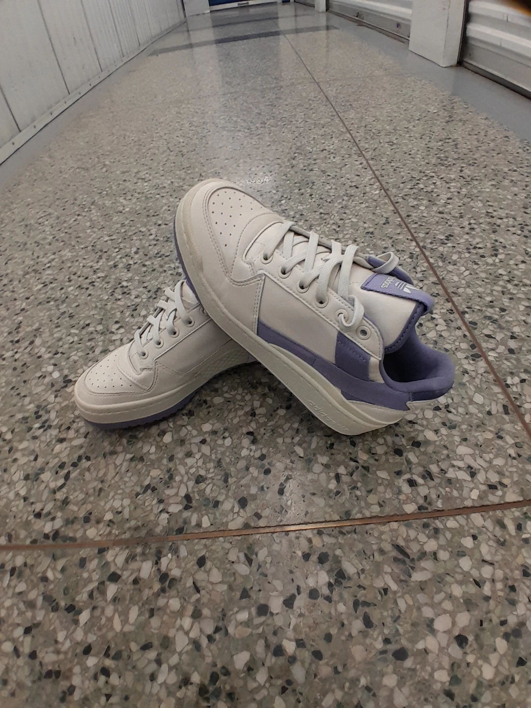 Adidas Forum Low Shoes White/Purple Women's Size 7 - photo 4