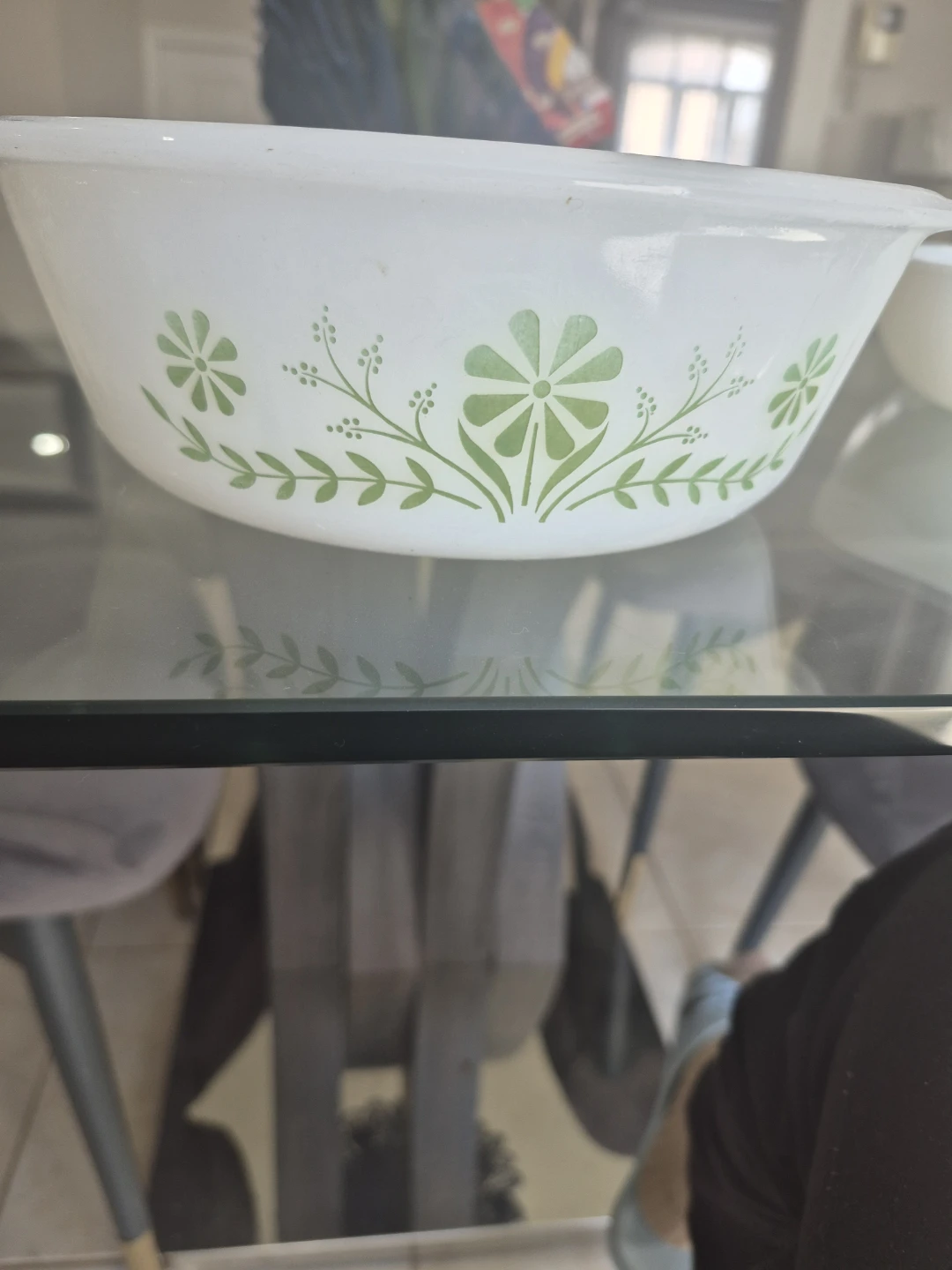 Pyrex Casserole Dish with Floral Design