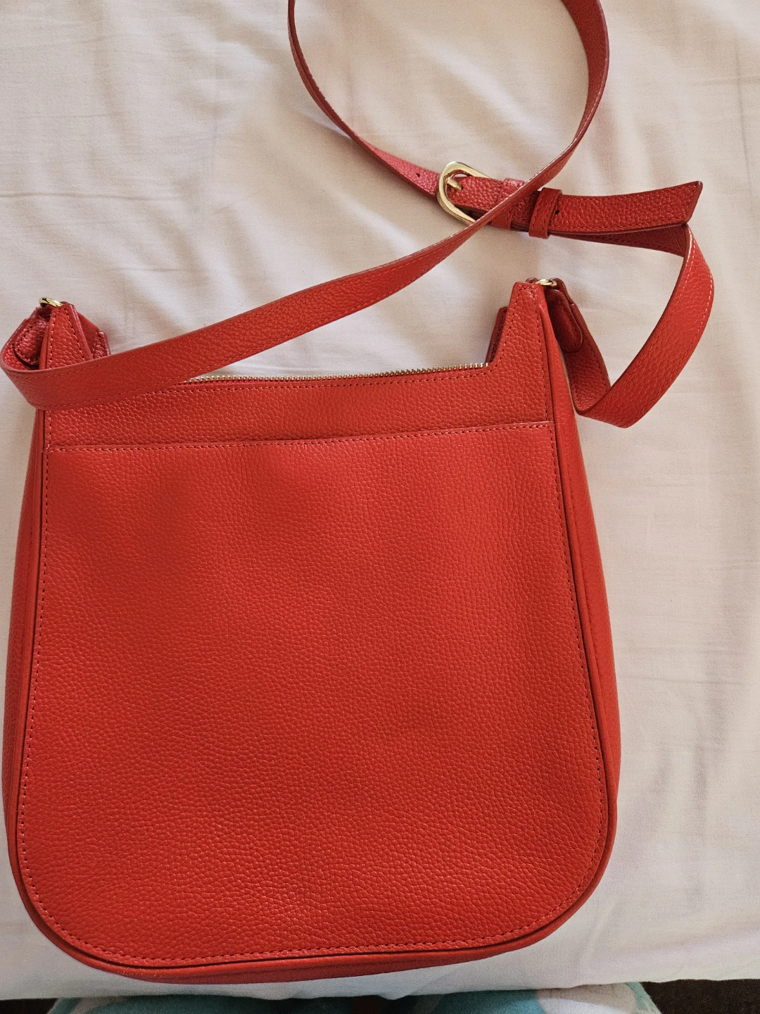 Nordstrom Red Genuine Leather Crossbody Bag - photo 2