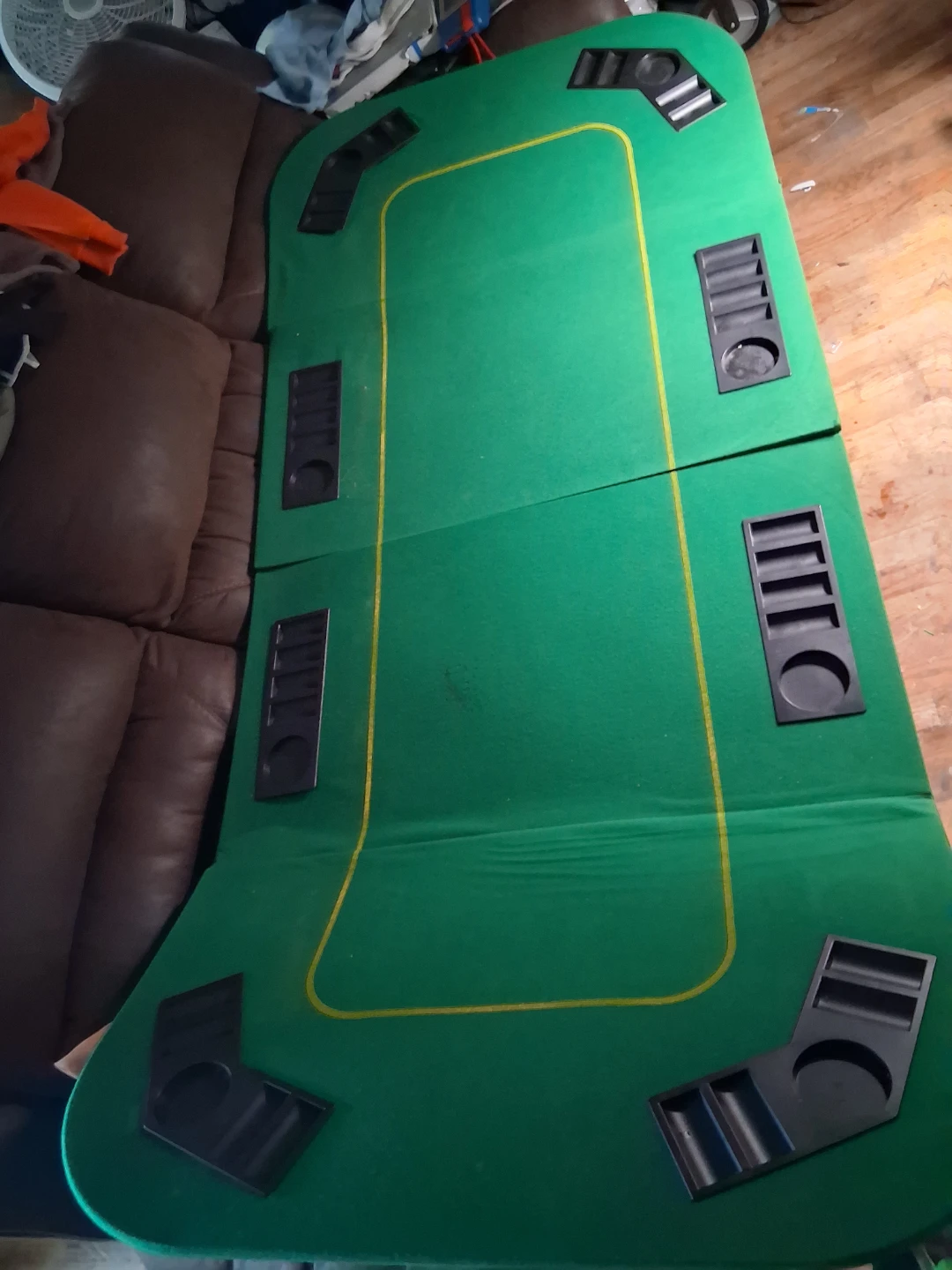 Folding Poker Table Top with Cupholders - photo 2