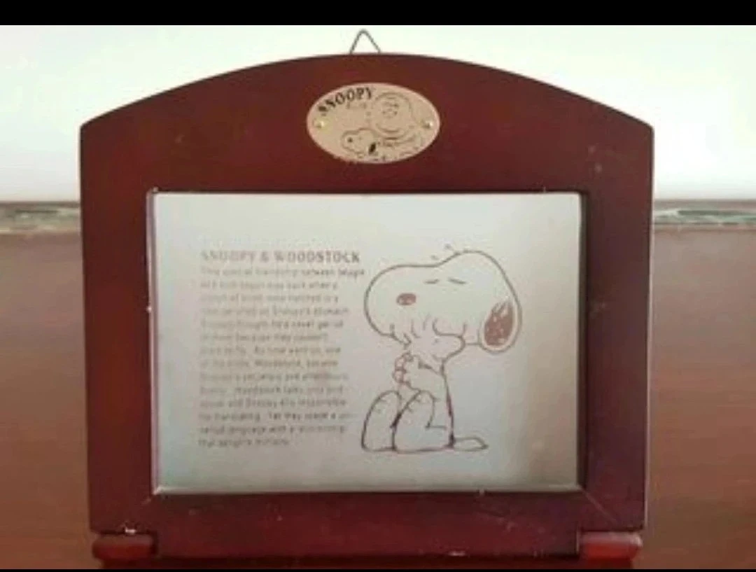 Snoopy & Woodstock Wooden Photo Frame