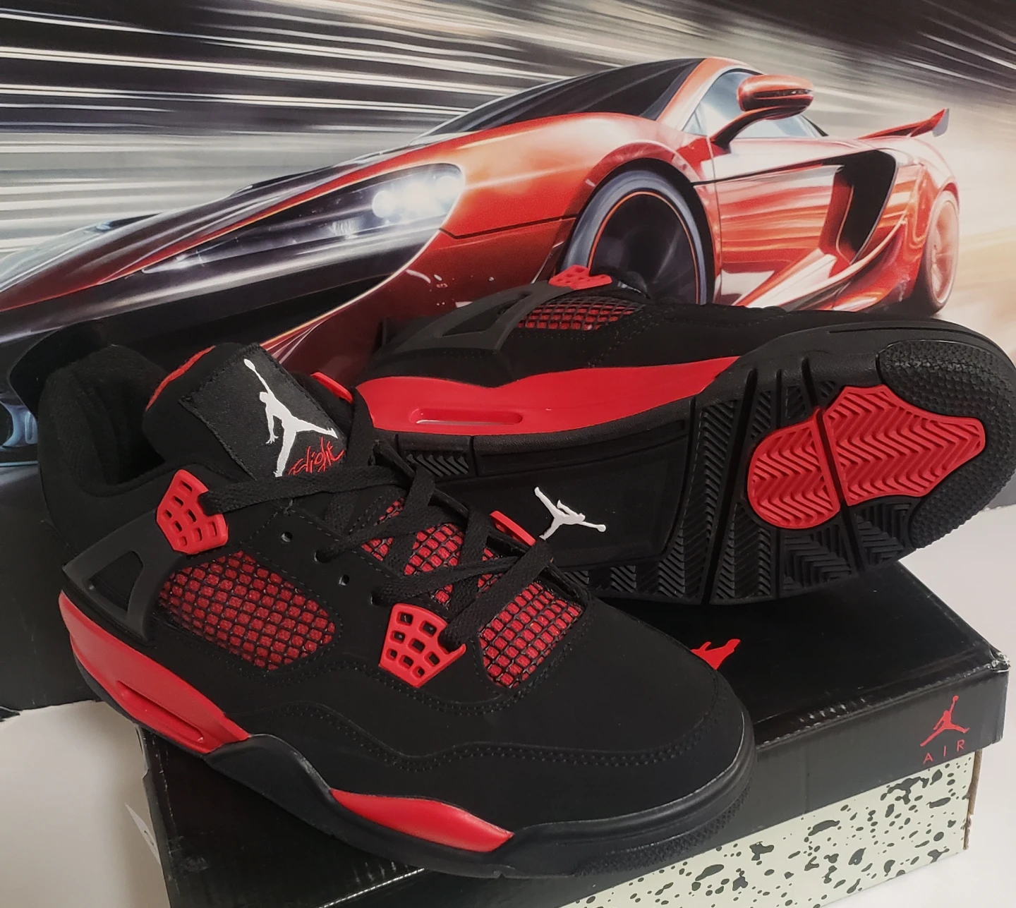 Brand new Jordan 4 Red Black