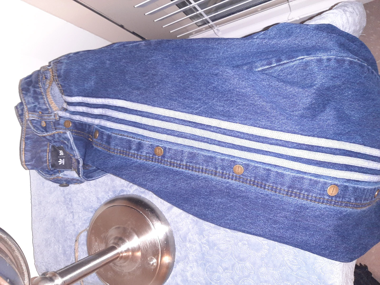 Adidas x Ivy Park Ladiess Denim Snap Pantst Size M - photo 3