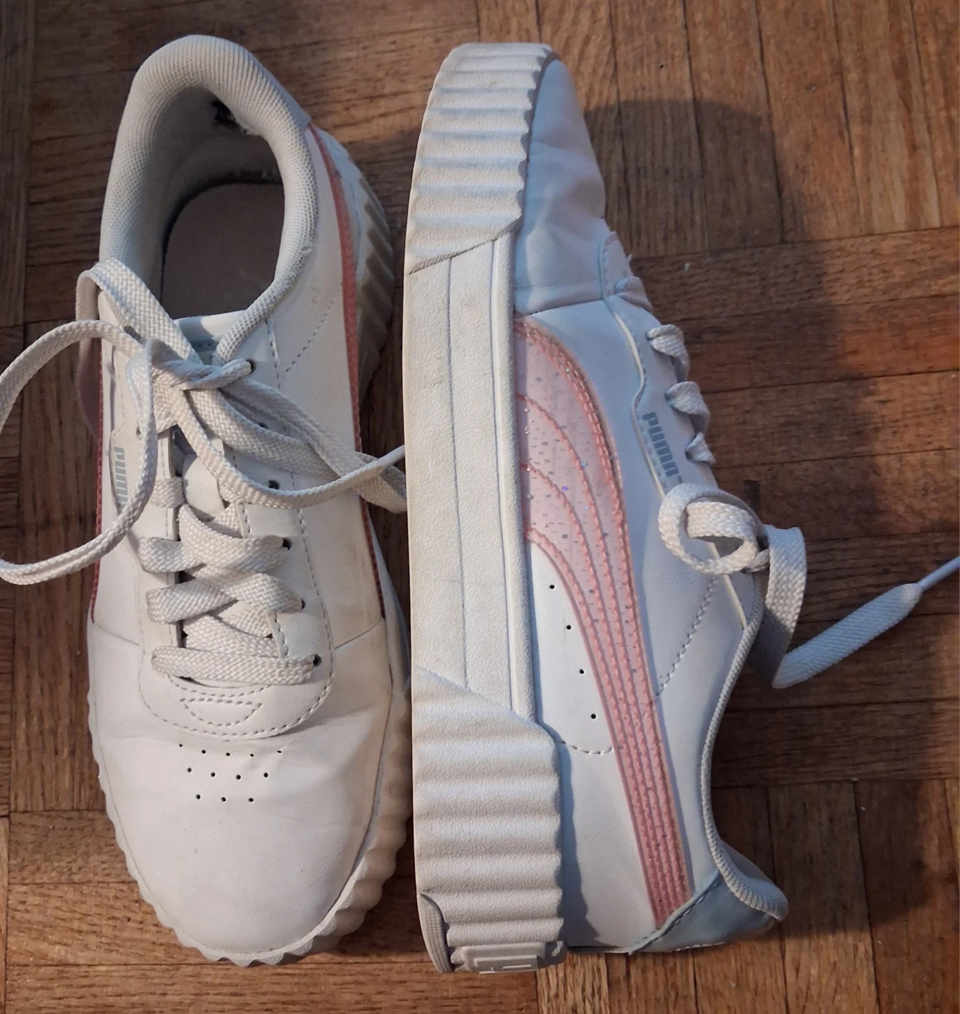 Puma White & Pink Sneakers - Size 5 US / 37 EUR - photo 3