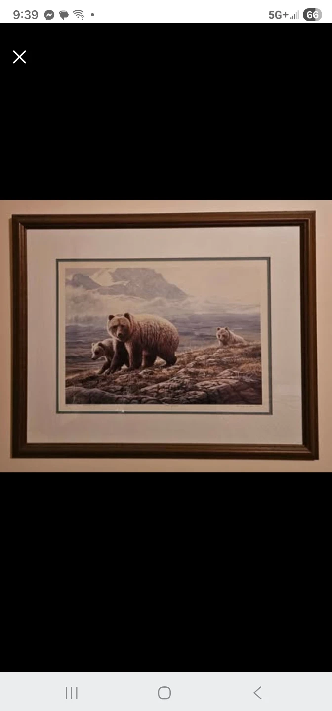 Framed print by esteemed Canadian wildlife artist Lissa Calvert
