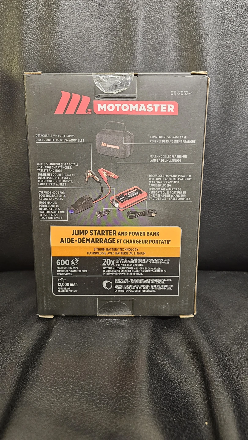 Motomaster Jump Starter and Power Bank 600A - photo 2