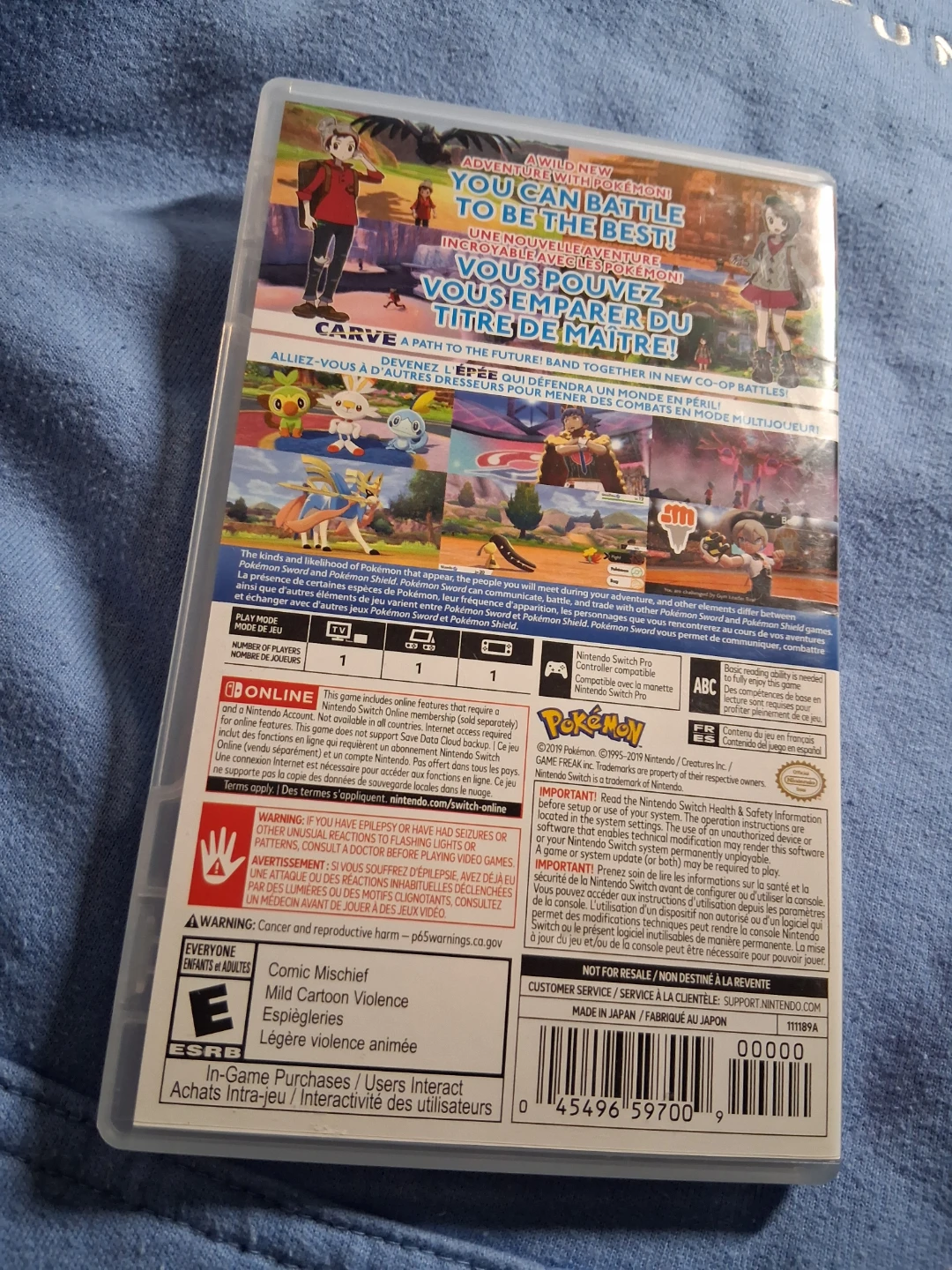 Nintendo Switch Pokemon Sword Game - photo 2