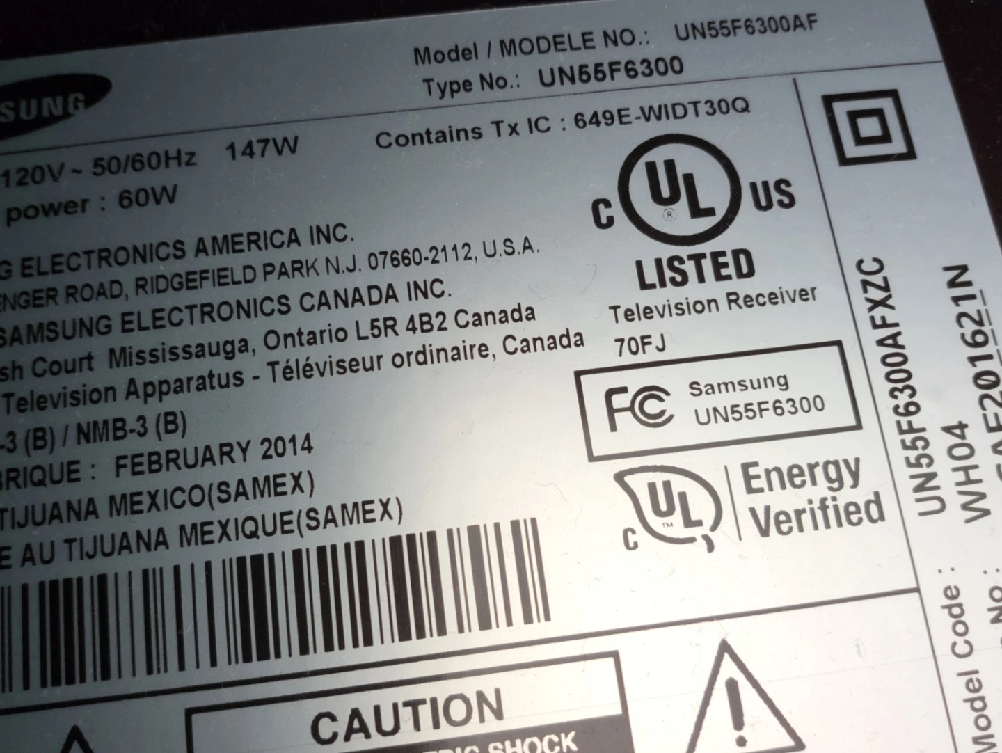 Samsung 55" UN55F6300 Smart LED TV - photo 2