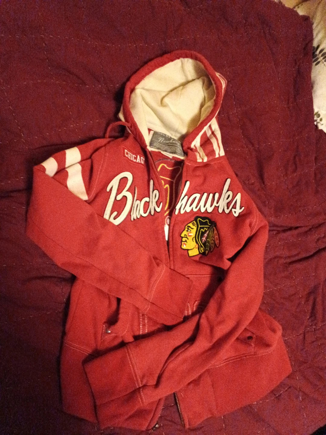 Chicago Blackhawks "Old Time Hockey" Zip-Up Hoodie - photo 2