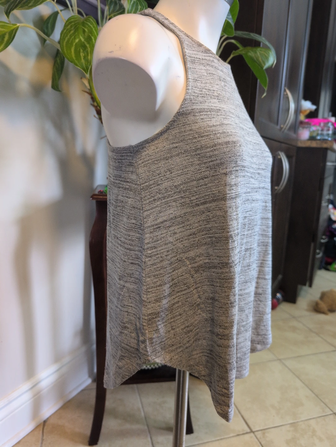 Dynamite Grey Heathered Tank Top - Size P/S - photo 2