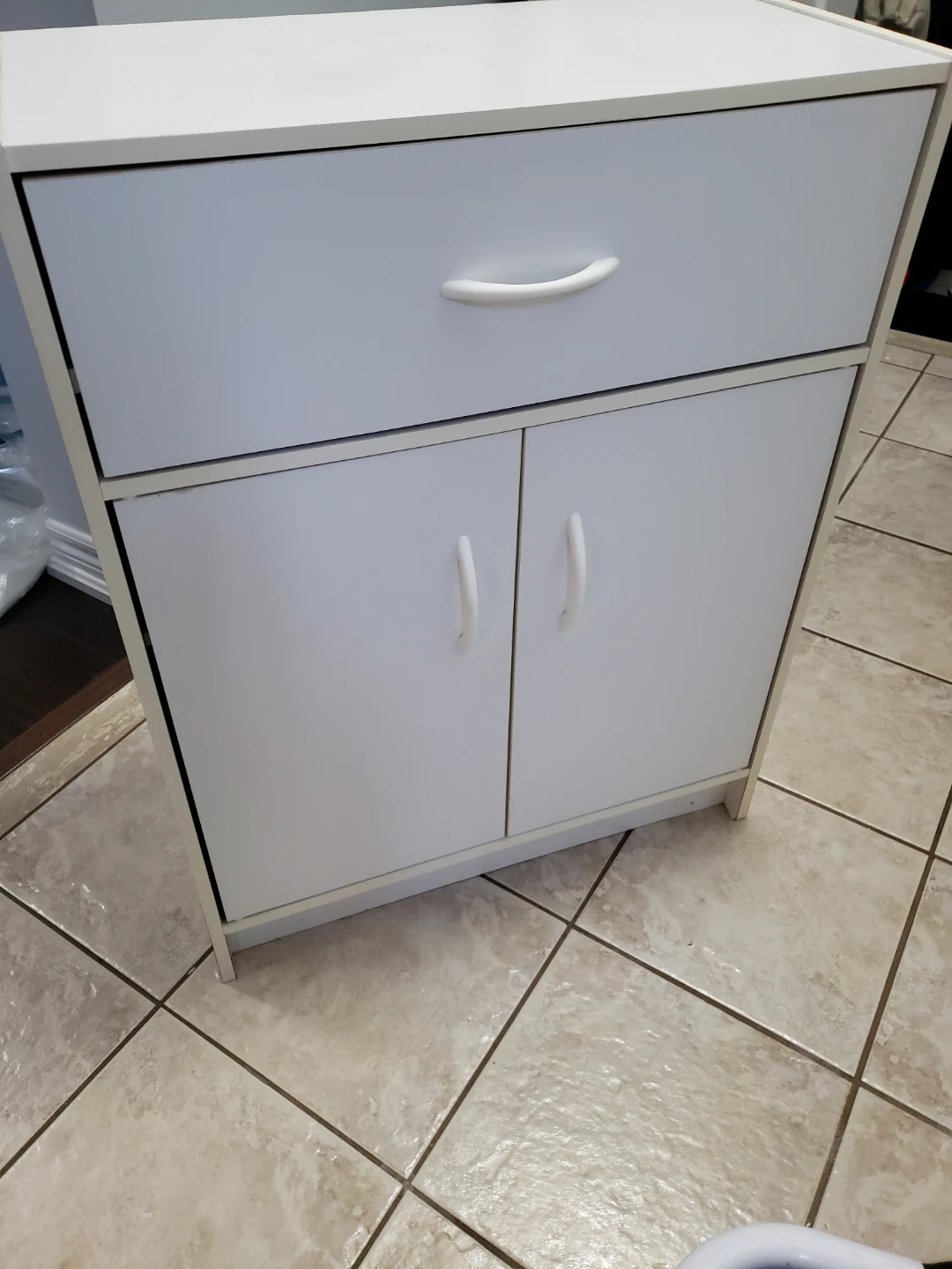 White Storage Cabinet - photo 4