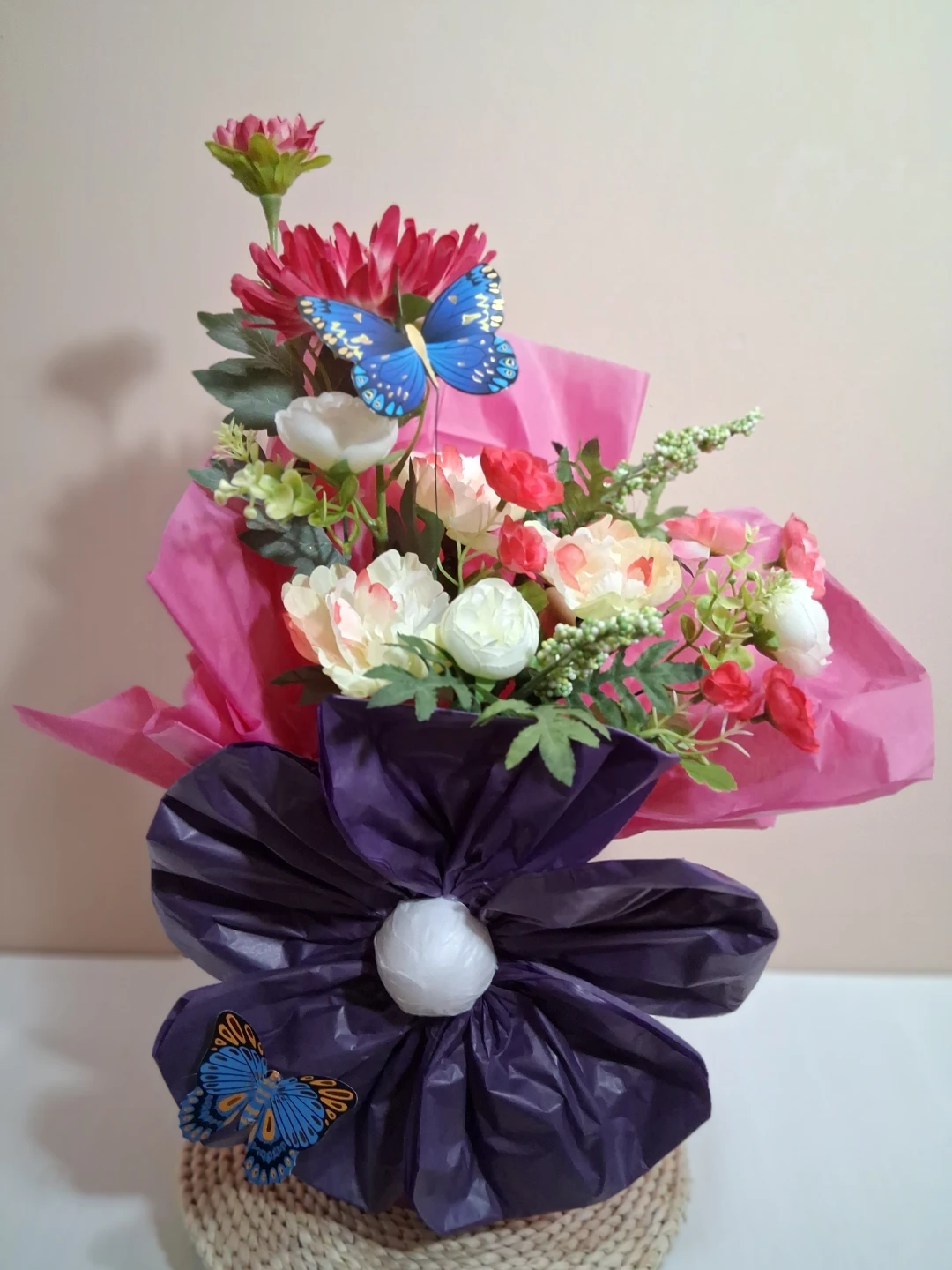 Artificial Flower Bouquet with Butterflies - photo 4