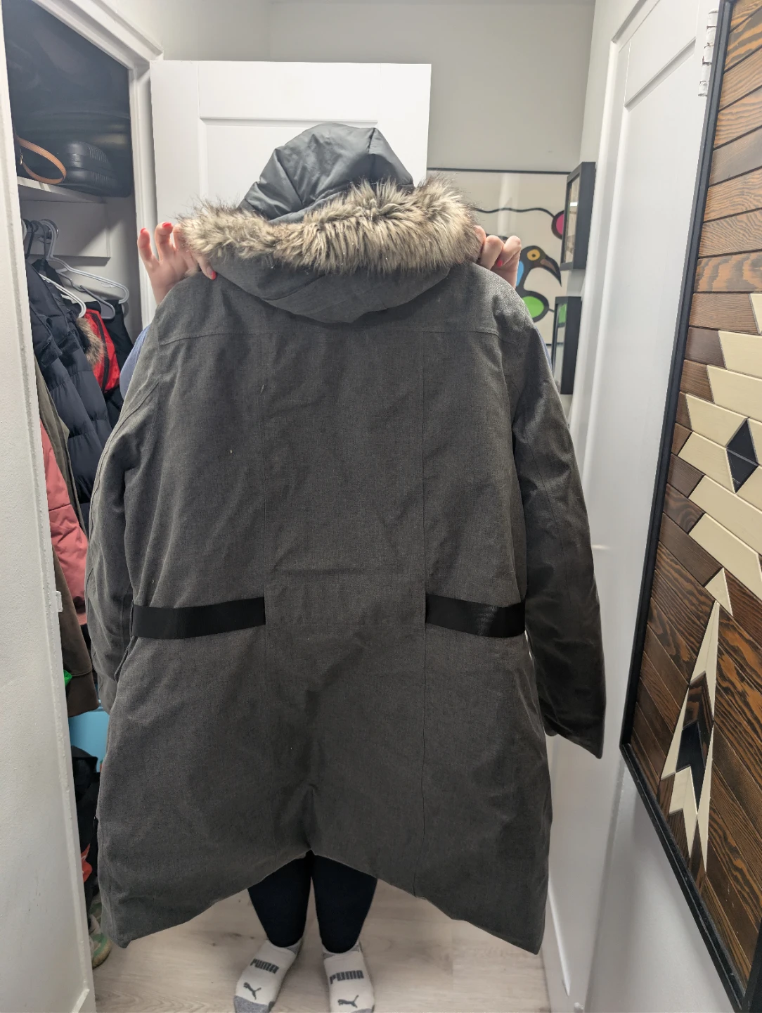 The North Face Grey Down Parka Jacket - Women's - XXL - photo 2