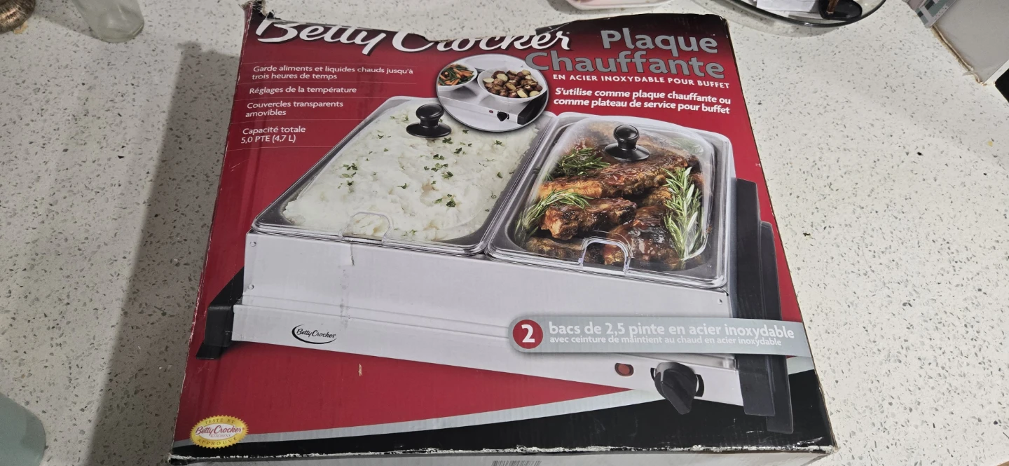 Betty Crocker Stainless Steel Buffet Server Plate Chauffe - photo 2