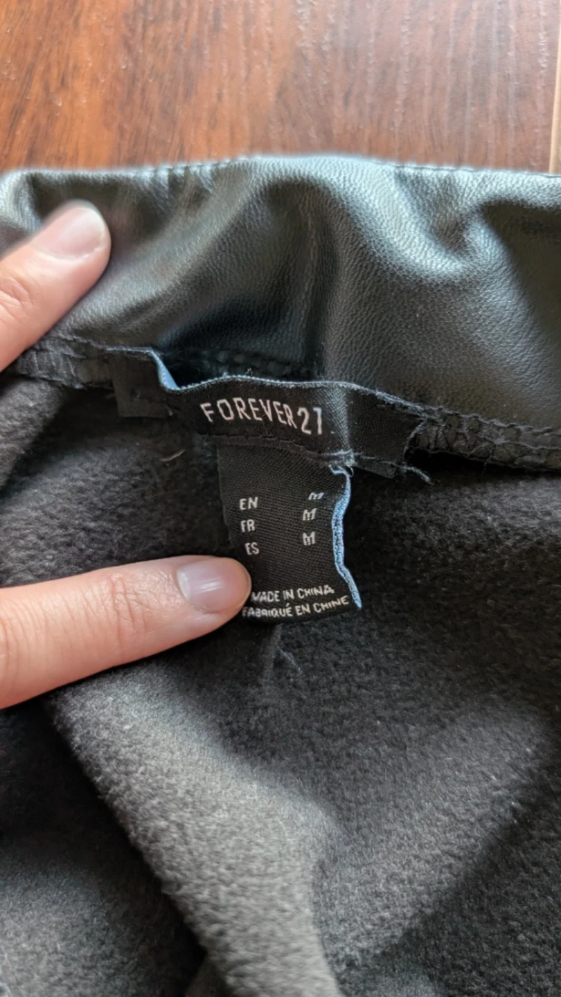 Forever 21 Faux Leather Wrap Skirt (size 4 or S/M) - photo 4