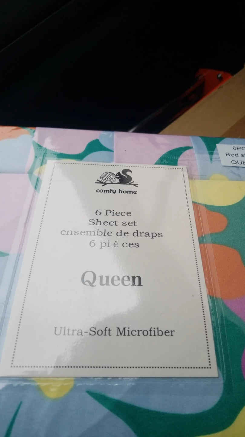 Comfy Home Queen 6 Piece Ultra-Soft Microfiber Sheet Set