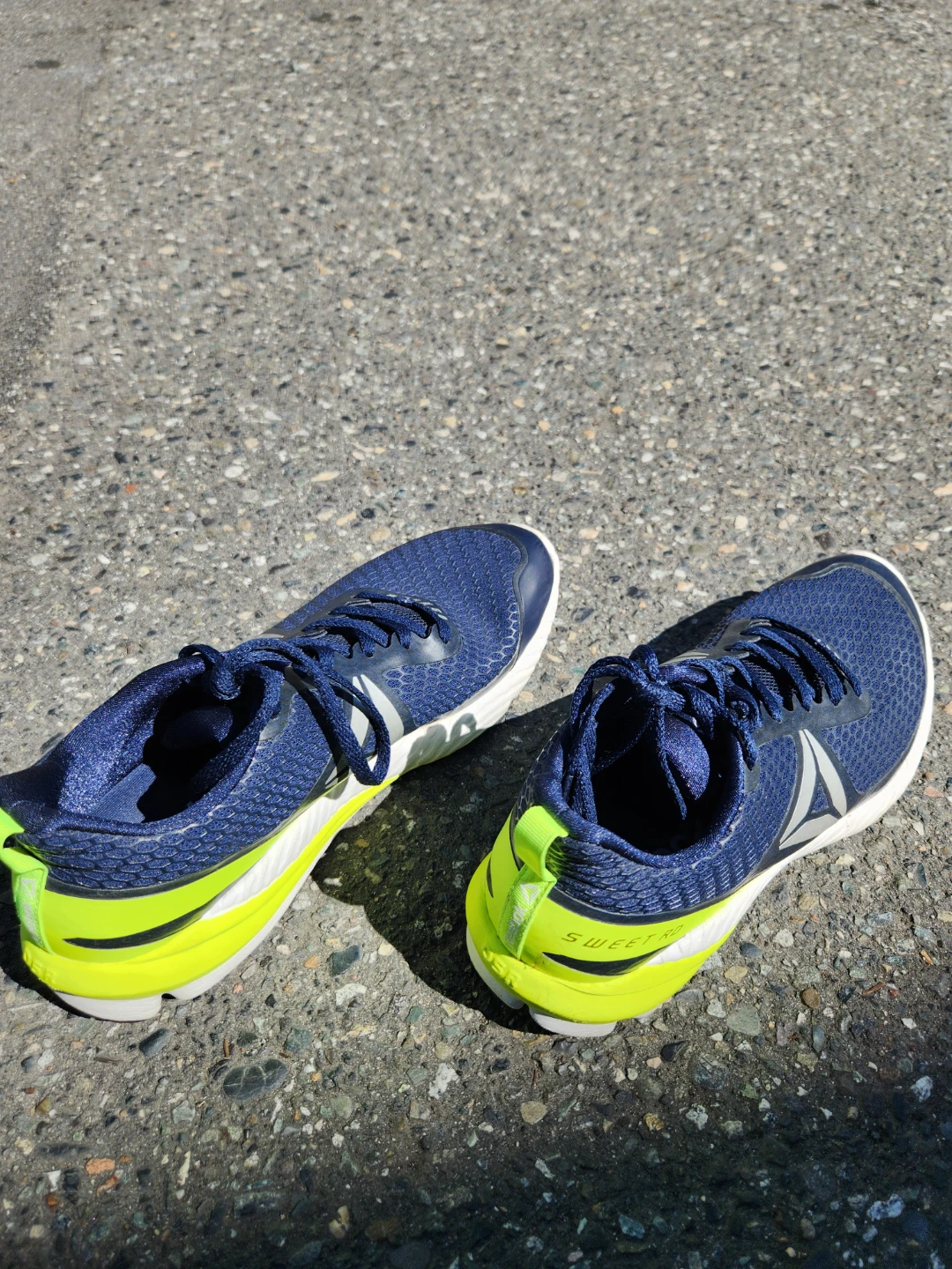 Reebok Running Shoes - Blue/Neon Yellow