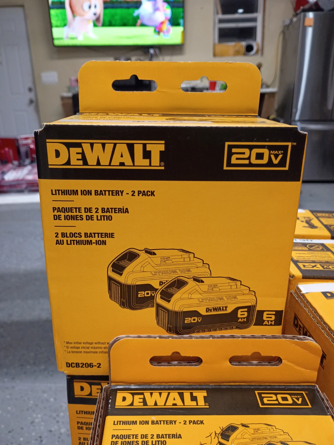 DEWALT 20V MAX Lithium Ion Battery 2 Pack DCB206-2