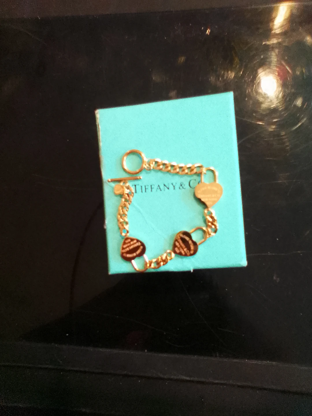 Tiffany & Co. Gold Heart Tag Bracelet