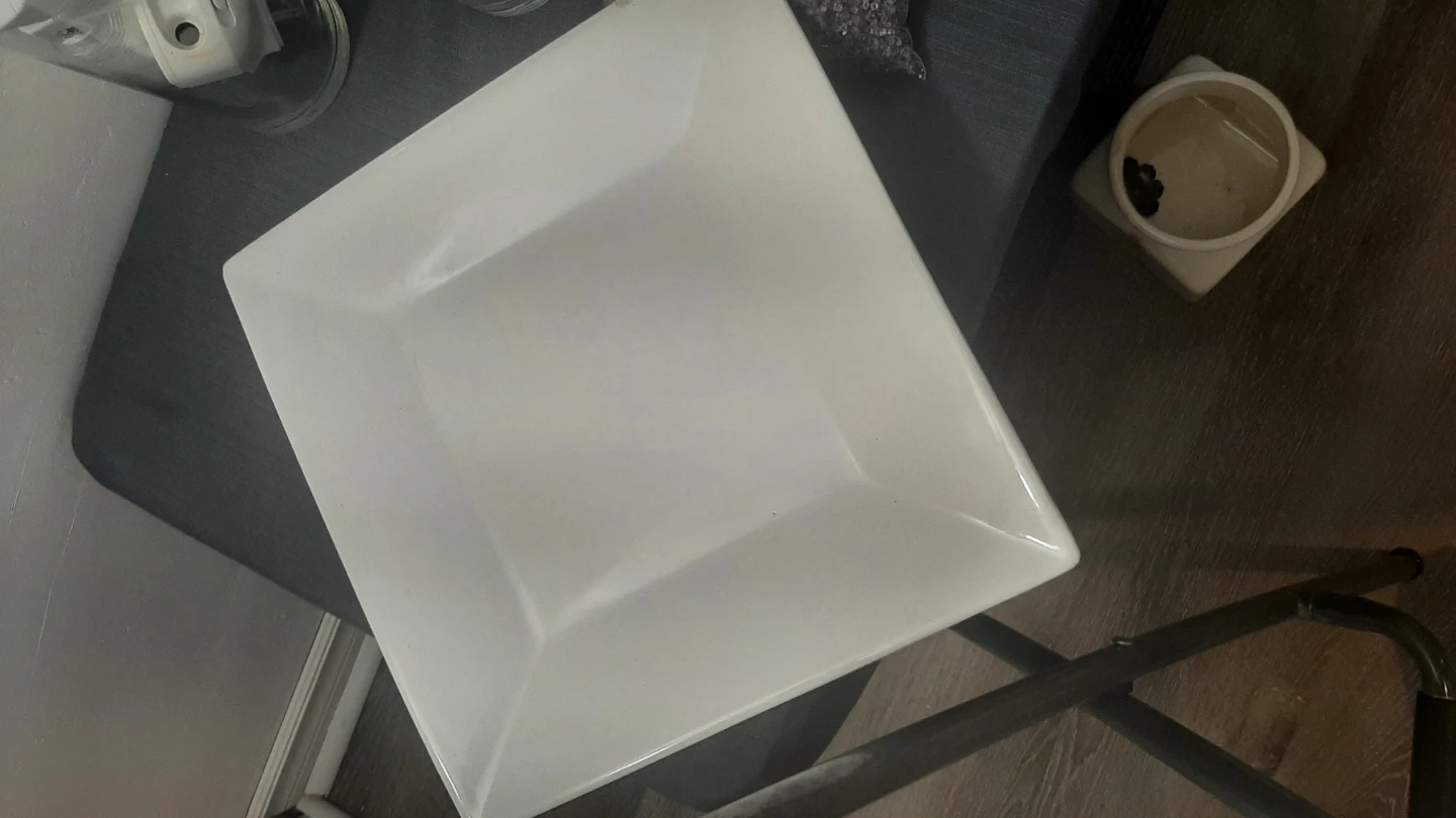 White Swirl Serving Bowl - photo 2