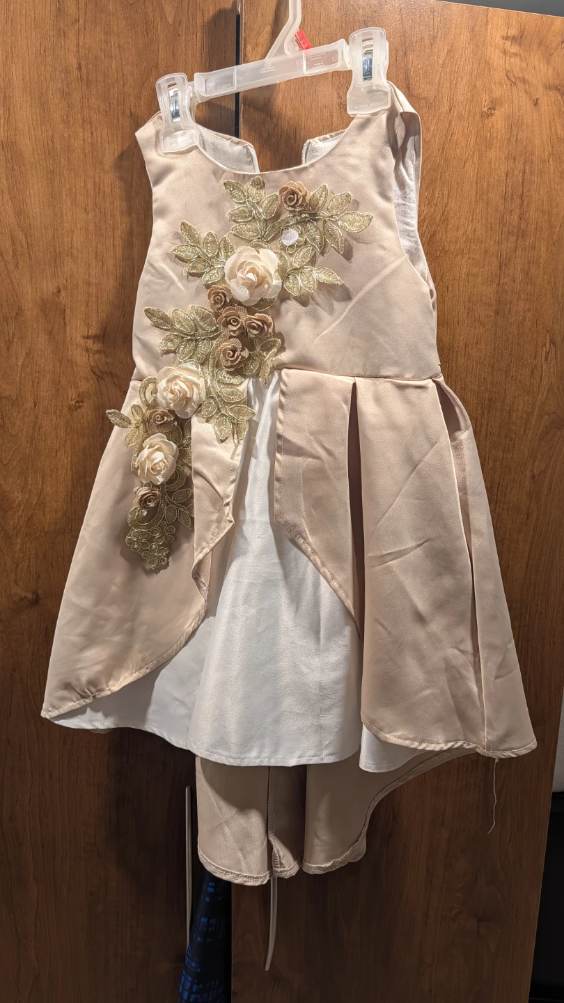 Children's Satin Flower Dress