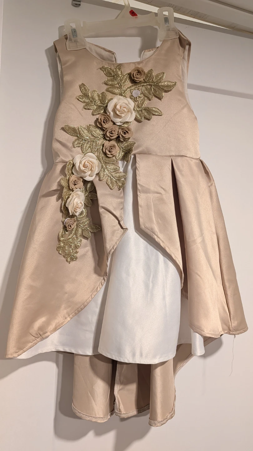 Children's Satin Flower Dress - photo 2