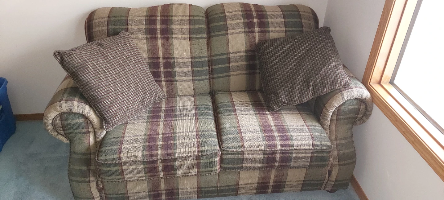 Loveseat and sofa