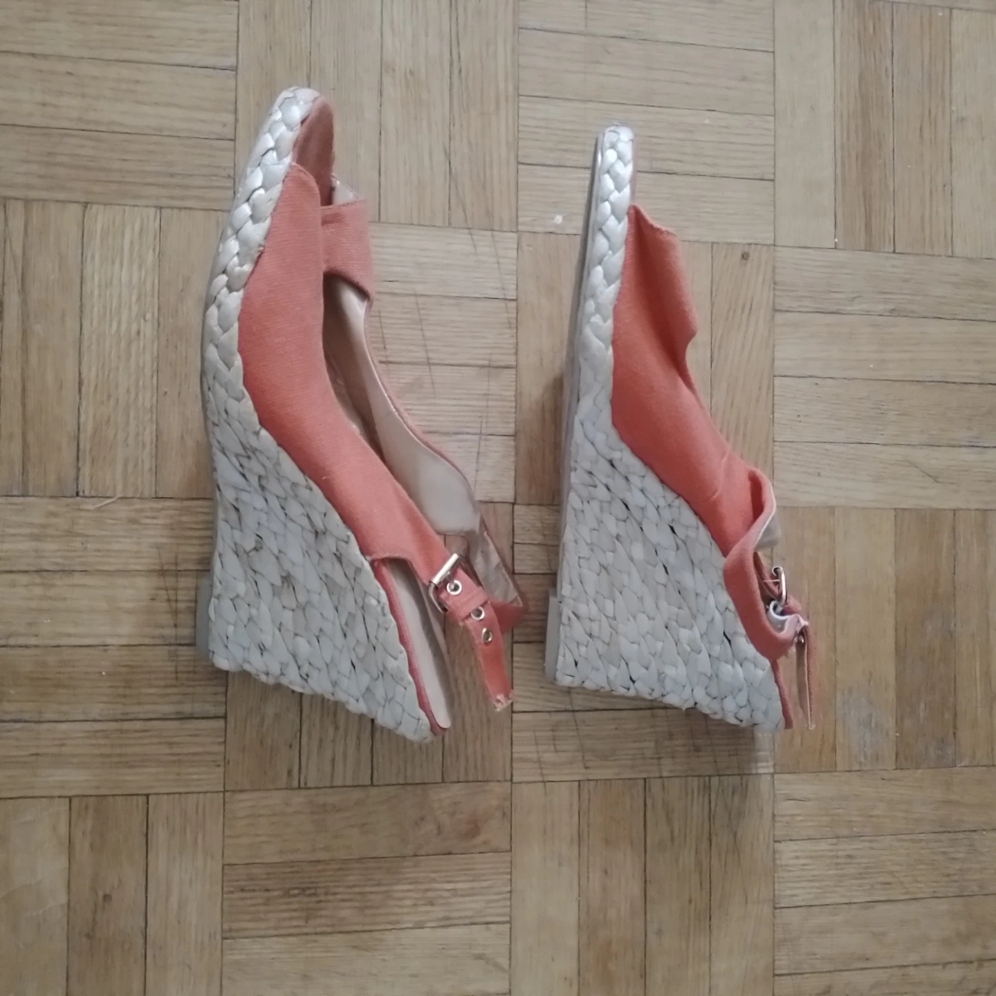 Coral Wedge Espadrille Sandals