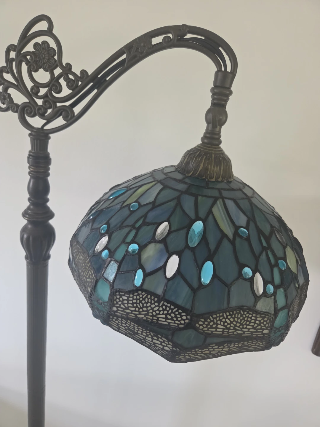 Dragonfly Stained Glass Floor Lamp and table lamp - photo 4