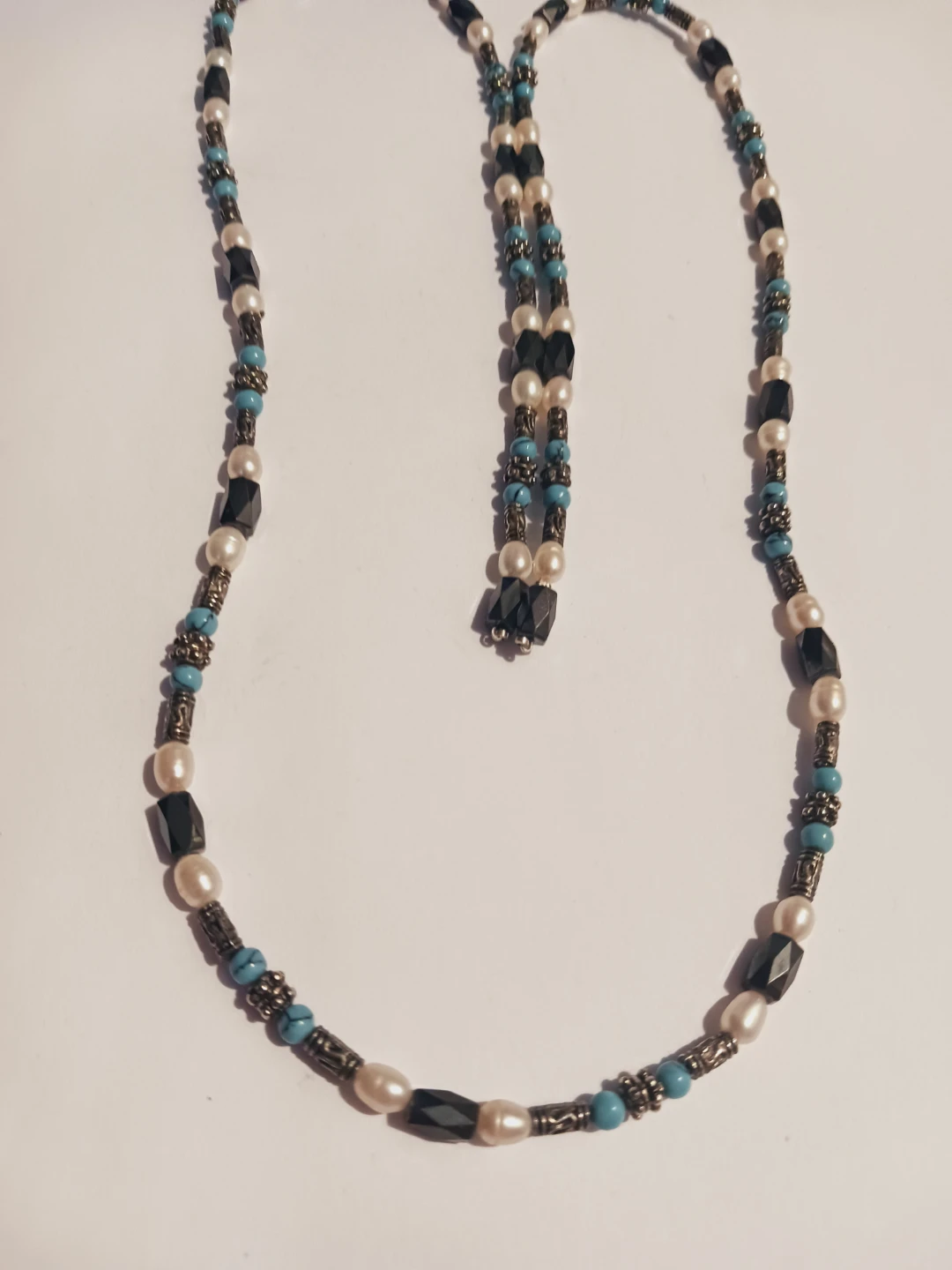 Magnetic Hematite & Pearl Bracelet that can become Necklace - photo 4