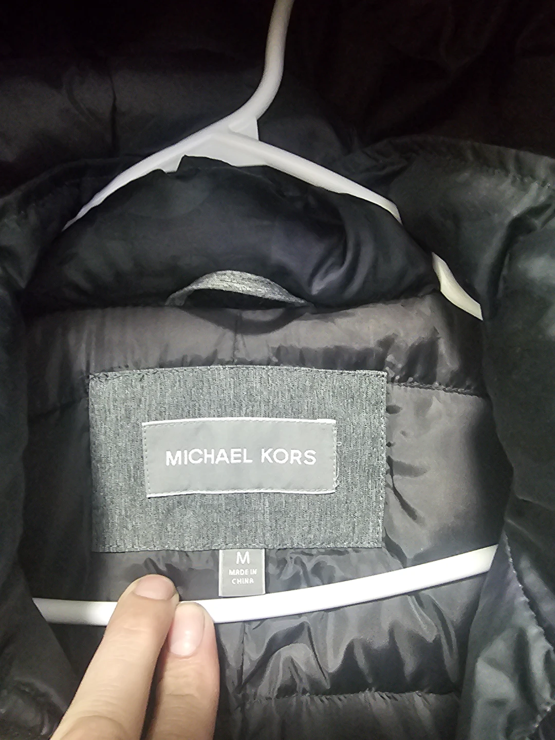 Michael Kors Men's Grey Puffer Parka Jacket Size M - photo 2