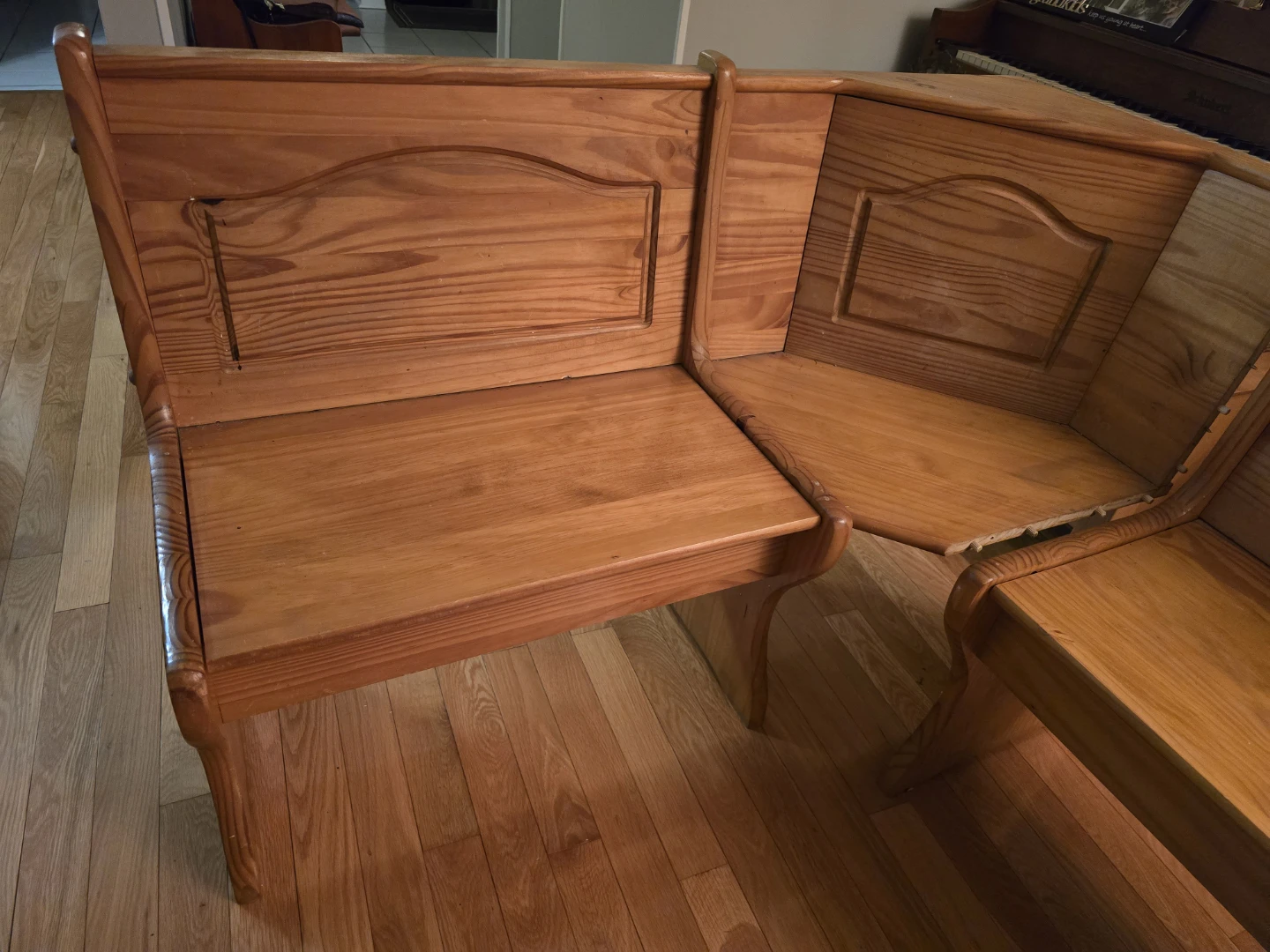 Corner Booth Bench Seat - Solid Wood - photo 3