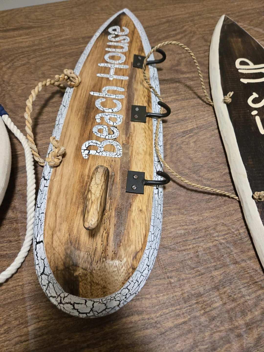 Wooden Beach House Wall Hanger