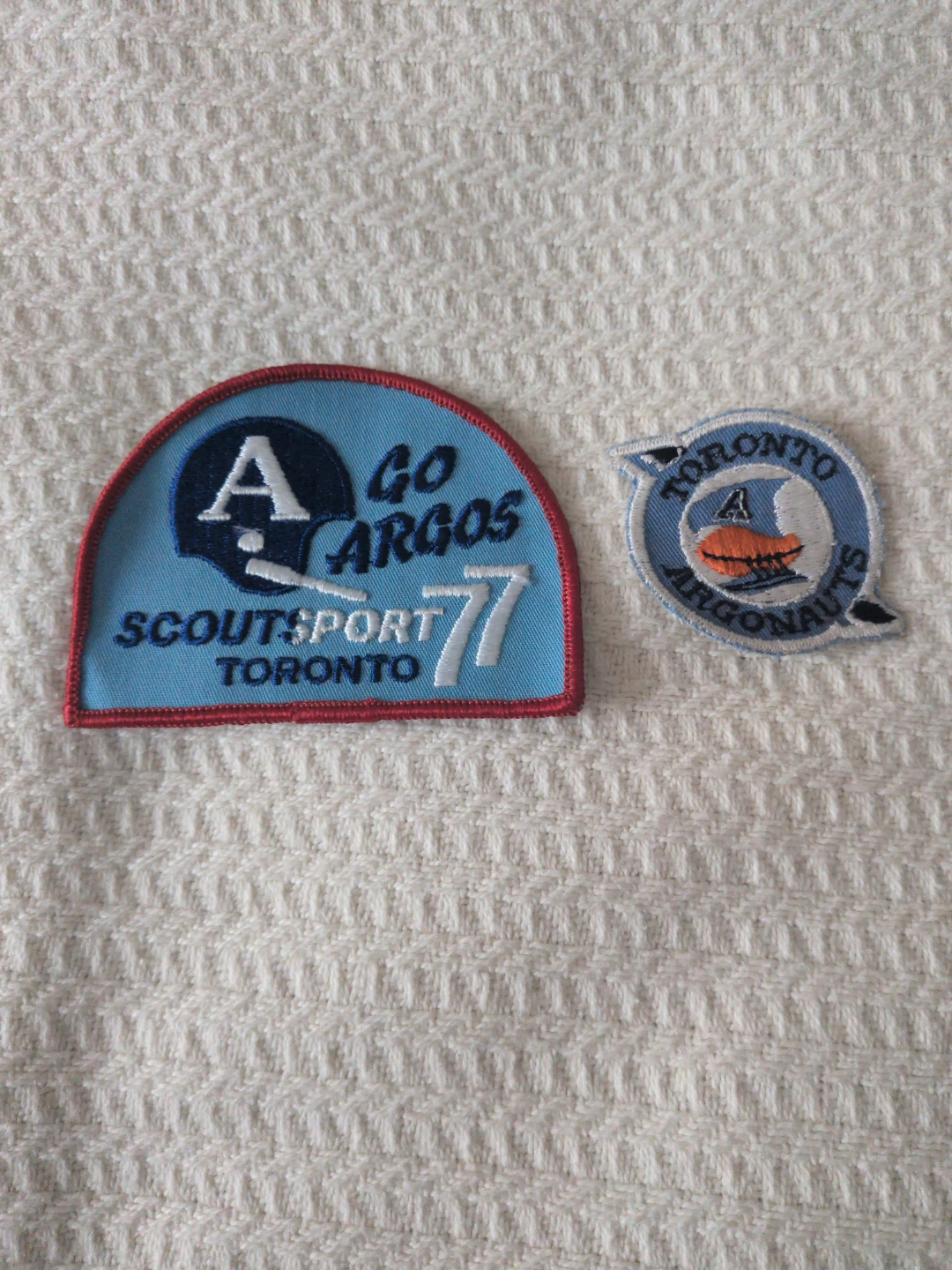 Vintage Toronto Argonauts Patches (2)