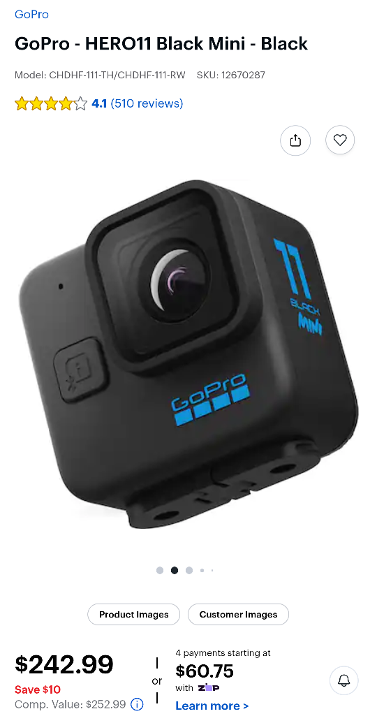 GOPRO Hero 11 Mini Action Camera - photo 2